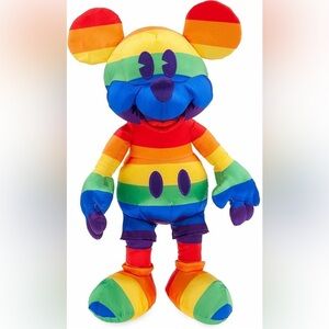 Disney Parks Rainbow Pride Mickey Mouse Plush